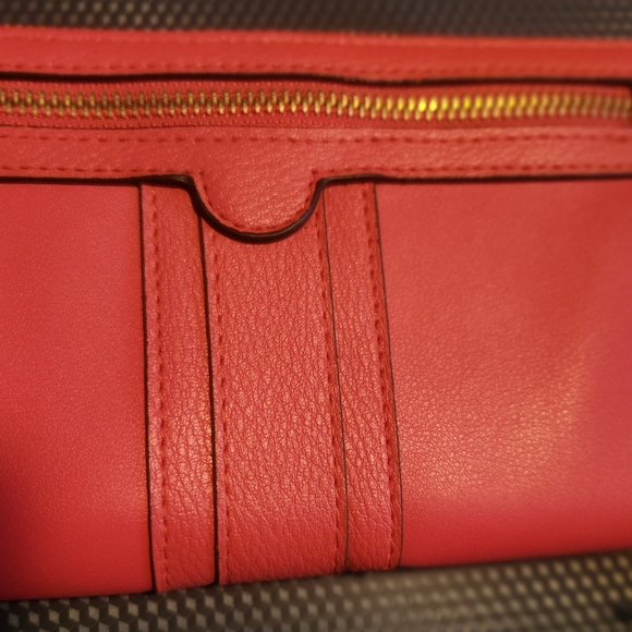 Large wallet- super soft pleather material- magenta color - Picture 7 of 7